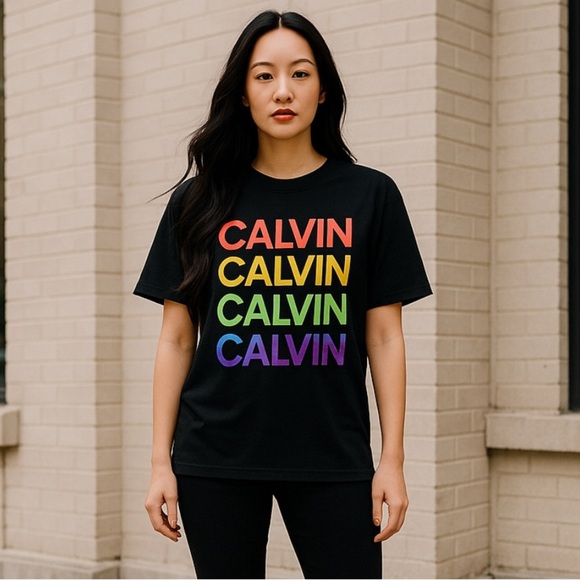 Calvin Klein Jeans Tops - NWT | Calvin Klein (Jeans) Rainbow Pride Crop Tee | Size L | Modal Cotton Blend